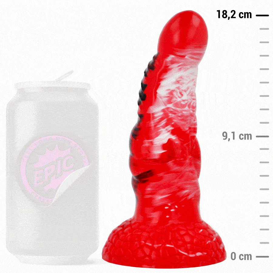 Dildo EPIC Agnis Fogo Carmesim - Prazer Intenso
