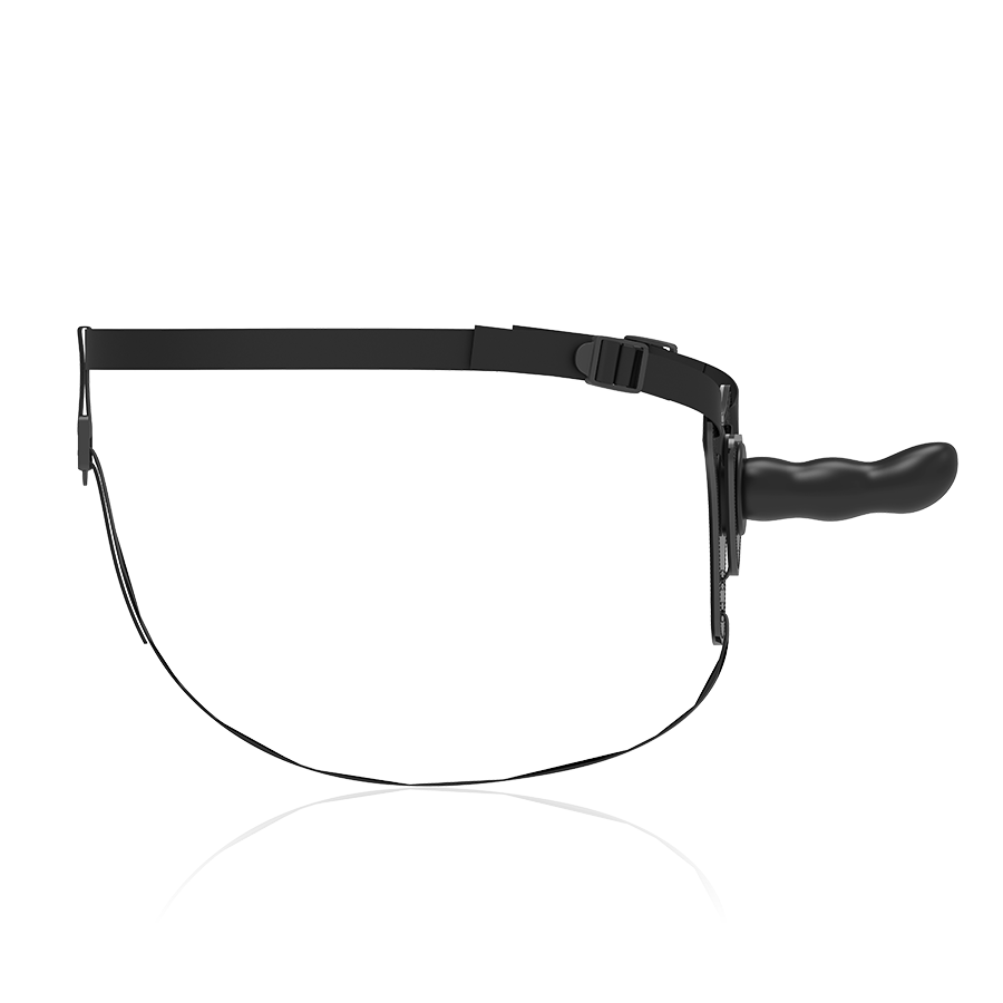 Fetish submissive arnãs silicona negro g-spot 16cm