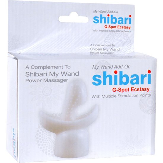 G cabeça extasy local vibrador para minha varinha shibari branco