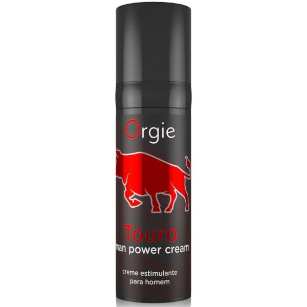 Embalagem de creme Orgie Touro XXXL de 15 ml