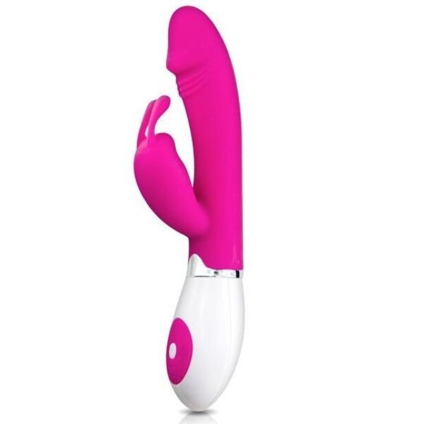 Vibrador rabbit Pretty Love Gena de silicone, com o seu braço em forma de coelhinho