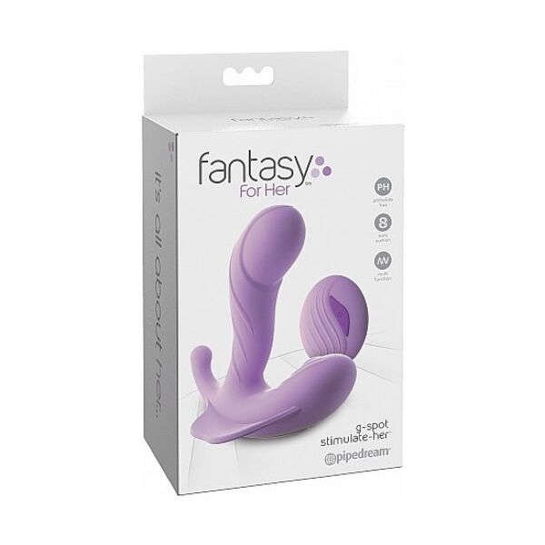 Vibrador ponto G Pipedream Fantasy For Her com controlo remoto