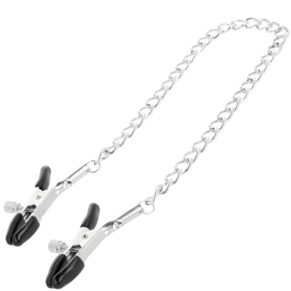 Pinças para mamilos Darkness unidas por uma corrente