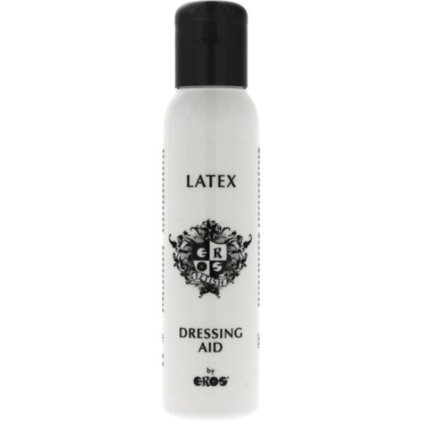 Frasco de Eros Latex Dressing Aid 100 ml para roupa de borracha e látex
