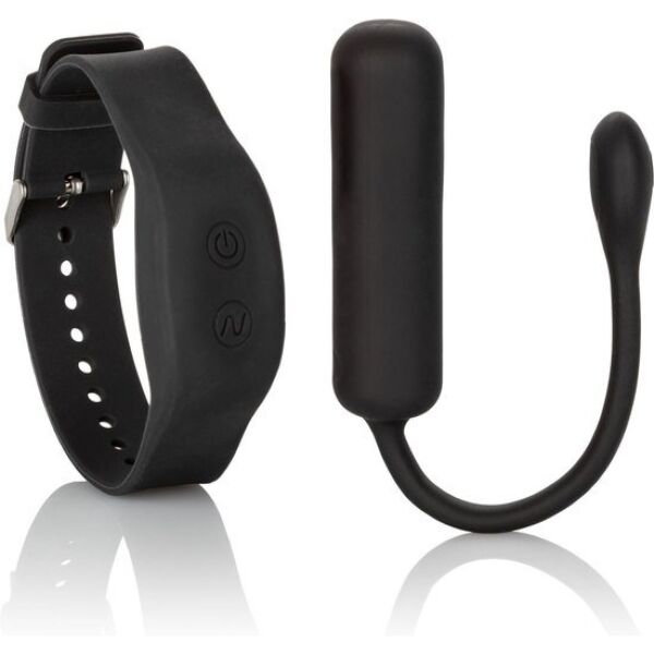 Bala vibratória Calexotics Petite Bullet com o respetivo comando de pulseira