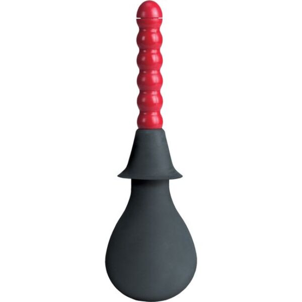 Duche anal CalExotics COLT Anal Douche com pera de borracha vermelha e dois bocais