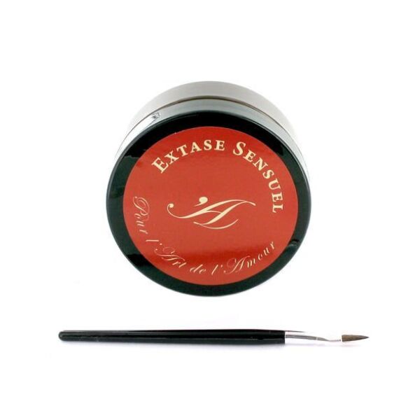 Pintura corporal Extase Sensuel Chocolate 50 ml com o respetivo pincel
