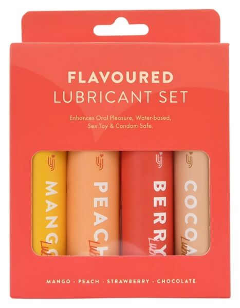 Loving Joy Flavoured Lubricant Set, quatro frascos de lubrificante com sabor de 30 ml