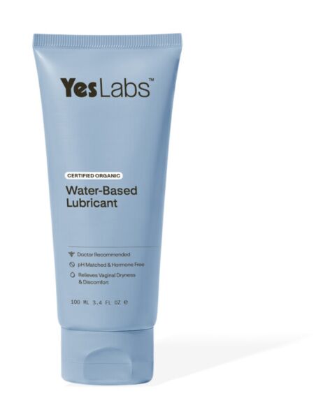 Embalagem de 100 ml do lubrificante YES Labs Organic Water Based