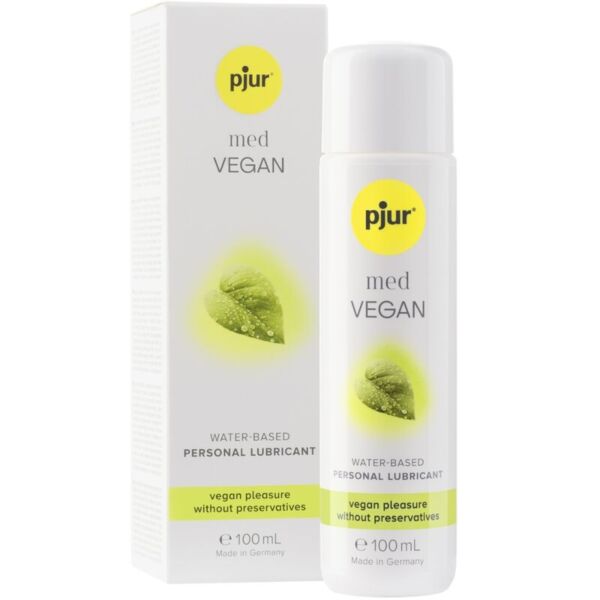 Lubrificante à base de água Pjur Vegan Glide em embalagem de 100 ml