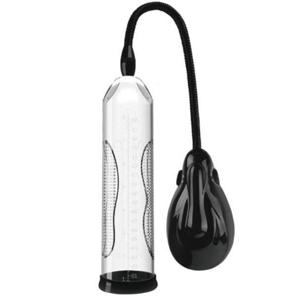 Bomba para pénis Pretty Love Alexander com o seu tubo transparente e escala graduada