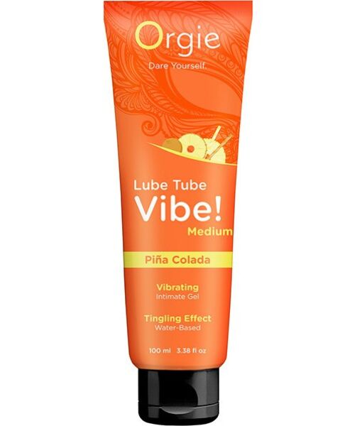 Tubo de 100 ml do lubrificante Orgie Lube Tube Vibe Piña Colada
