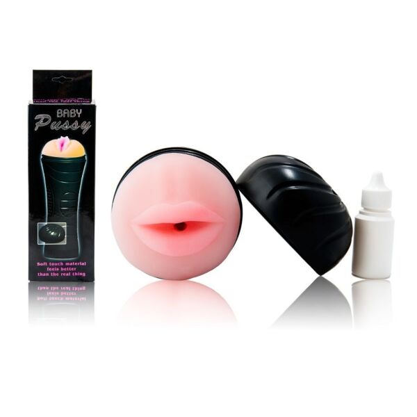 Masturbador Baile Baby Pussy Boca, réplica de uma boca em material Pure Skin