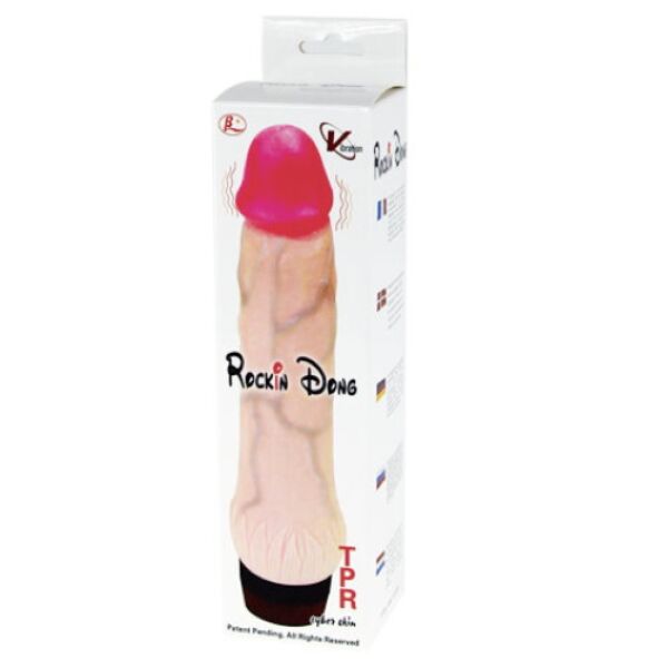 Vibrador realista Baile Rocking Dong III, com veias marcadas