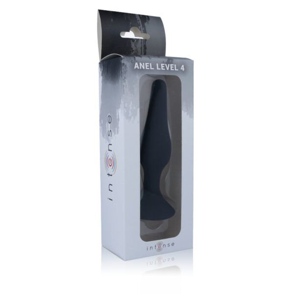 Dildo anal Intense Anal Level 4 15,5 cm, de cor preta