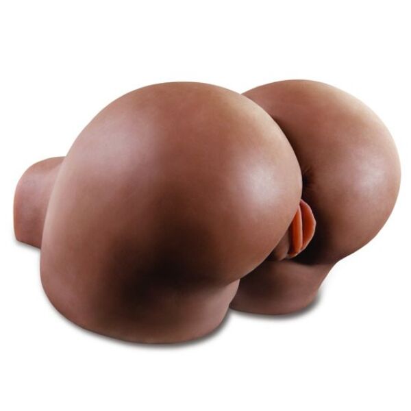 Masturbador de torso Pipedream Extreme Toyz Fuck Me Silly, pele morena, com vagina e rabo