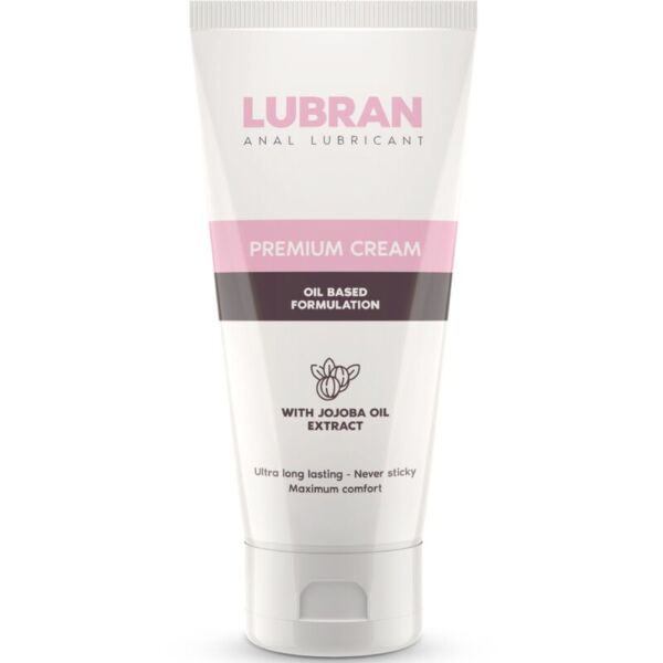 Lubrificante em creme Lubran Oil Based de 50 ml, com jojoba e calêndula