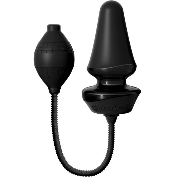 Plug anal insuflável Anal Fantasy Elite da Pipedream, com a respetiva mangueira de insuflação