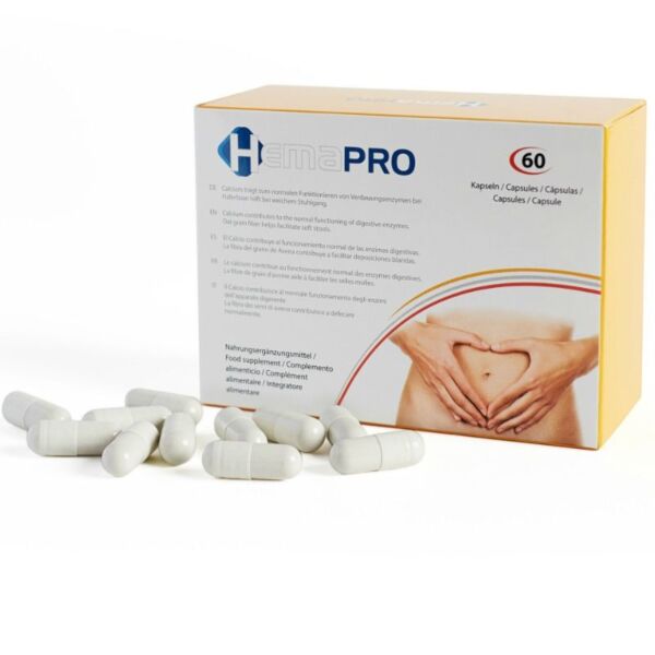 Caixa do suplemento alimentar Hemapro Pills da 500Cosmetics