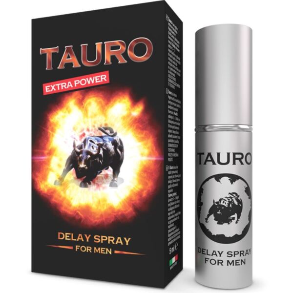 Spray retardante Tauro Extra de 5 ml, à base de ervas e sem anestésicos