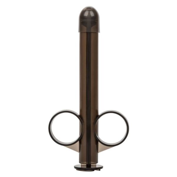 Aplicador de lubrificante CalExotics XL Lube Tube com ponta arredondada, êmbolo e anéis para os dedos