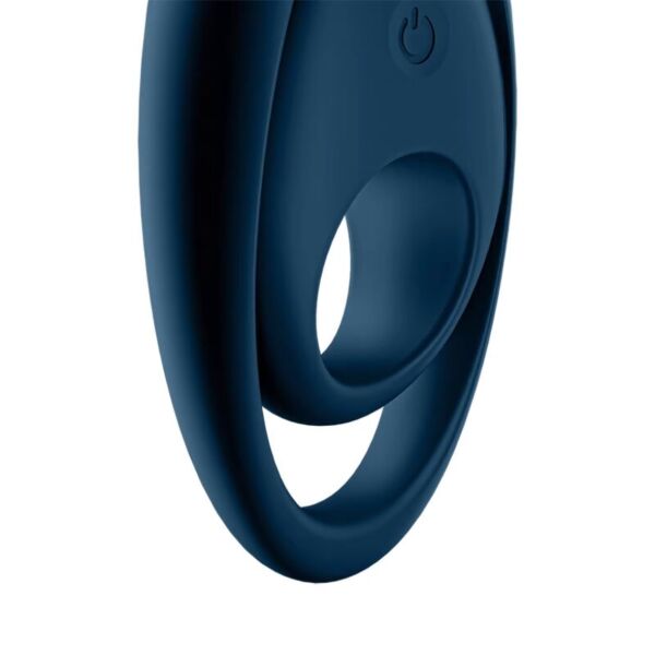 Anel vibratório Satisfyer Glorious Duo em azul escuro