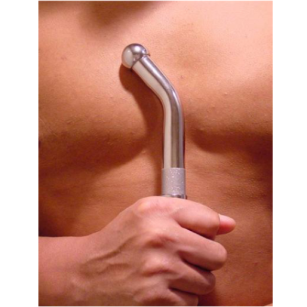 Duche íntimo Metal Hard G-Spot 20,1 cm, de metal, para lavagem vaginal