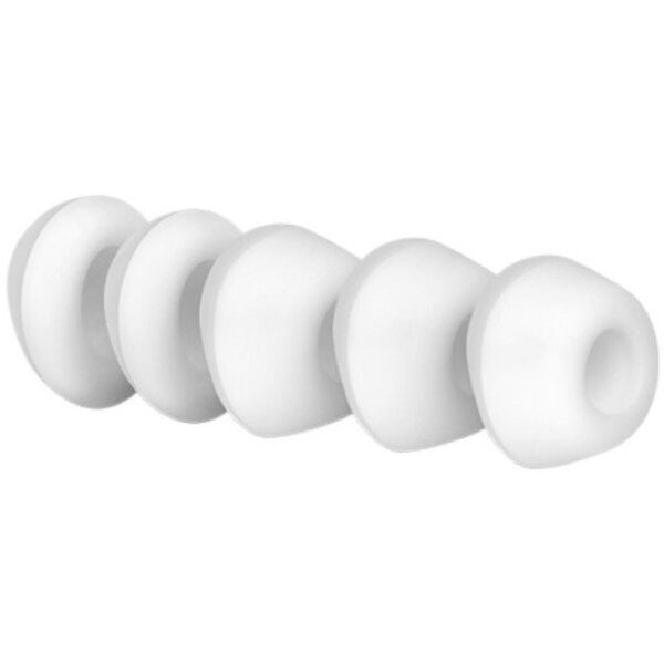 Capas Satisfyer Pro 2, cinco capas brancas de silicone