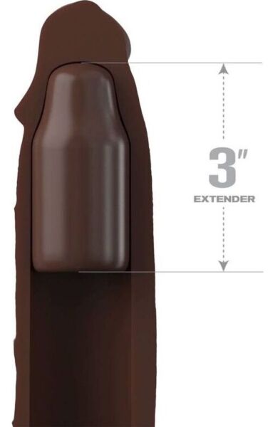 Capa para pénis Fantasy X-Tensions Elite em silicone, com extensor na ponta