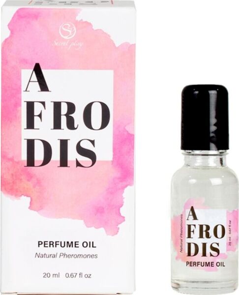Perfume em óleo com feromonas Secret Play, embalagem roll-on de 20 ml