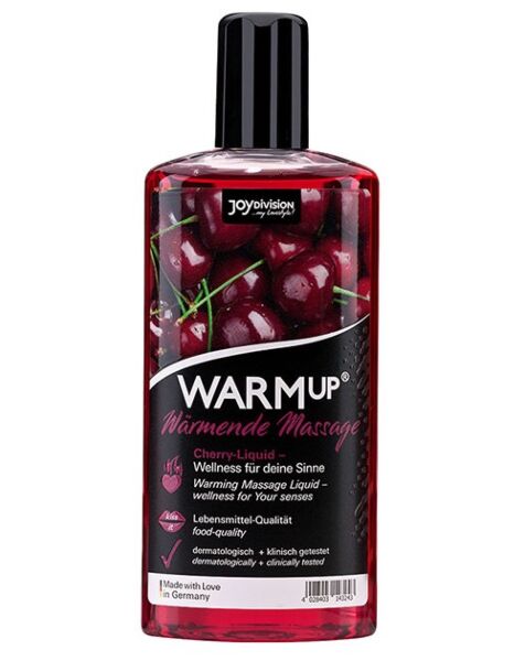 Embalagem de óleo de massagem com efeito de calor Joydivision WARMup de 150 ml