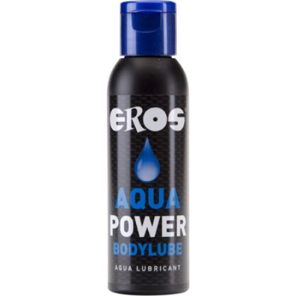 Frasco com doseador de bomba do lubrificante à base de água Eros Aqua Power 50 ml