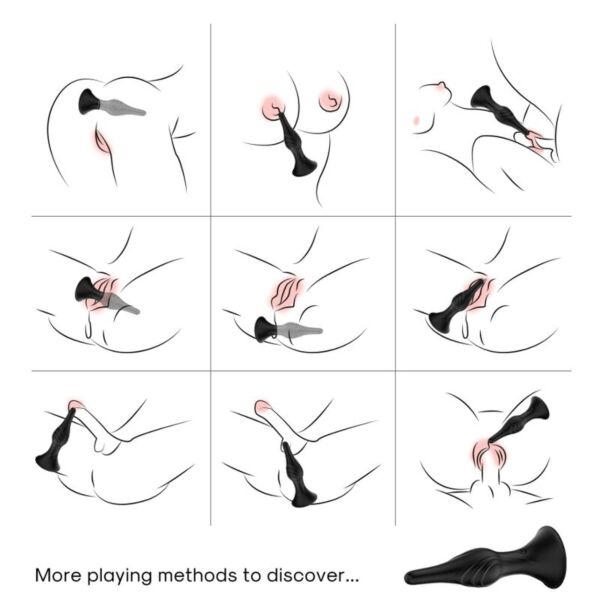 Plug anal vibratório Armony com a sua base em forma de argola