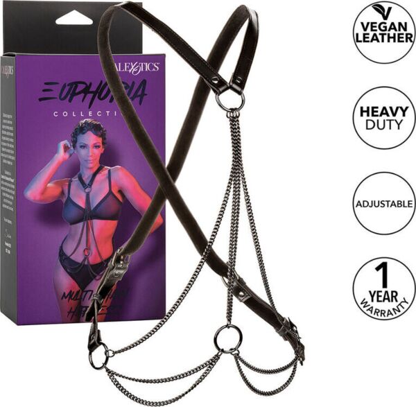 Arnês corporal de correntes CalExotics Euphoria Multi Chain Harness