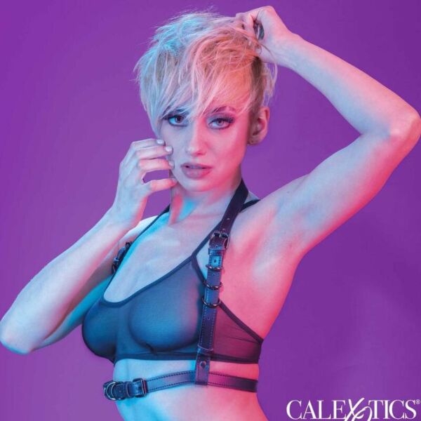 Arnês CalExotics Euphoria Halter com fecho de fivela
