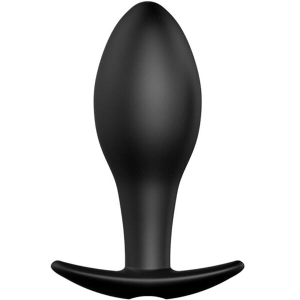 Plug anal vibratório Pretty Love BI-040038 preto, com a sua base em forma de âncora