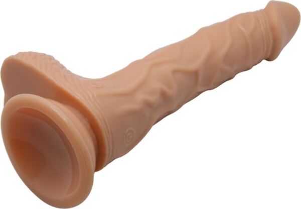 Dildo realista Baile Beautiful Encounter, de cor castanho-claro, com ventosa na base