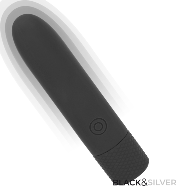 Bala vibratória Black&Silver Geri em cor preta