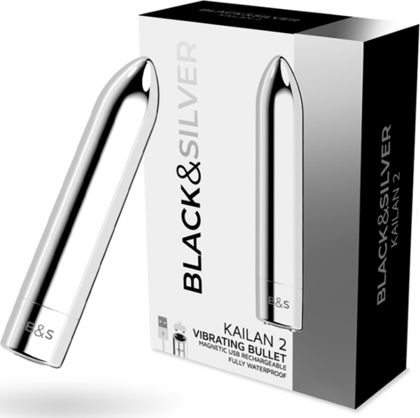 Bala vibratória Black&Silver Kailan 2