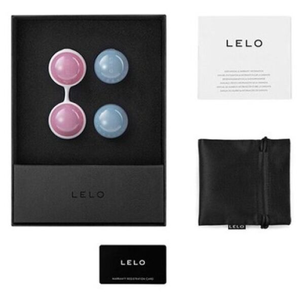 Conjunto de bolas vaginais LELO Luna Beads Mini com conector de silicone