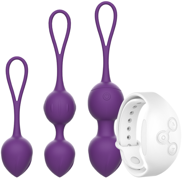 Bolas vaginais vibratórias Rewolution Rewobeads com o respetivo comando