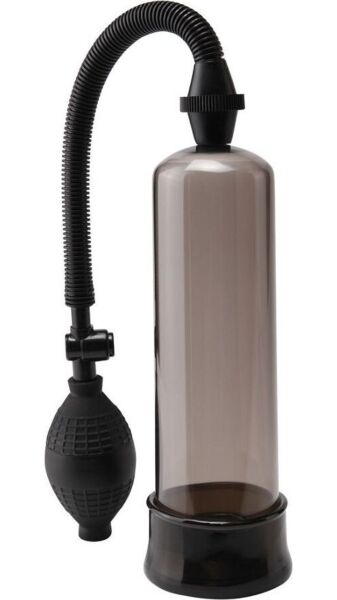 Bomba para o pénis manual Pump Worx Beginner's Power Pump, com pera e tubos transparentes