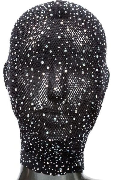 Capuz integral CalExotics Radiance Full Hood Cover preto, com pedraria e atacadores de espartilho