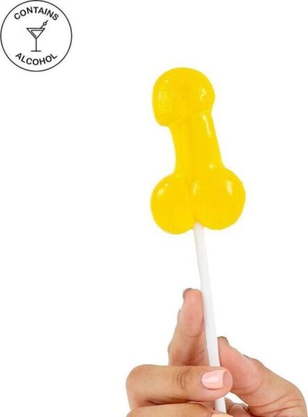 Pirulito pénis Secret Play, gelatina com álcool em forma de pénis