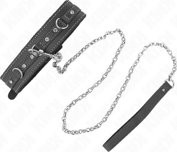 Coleira com trela Kink em PVC de 105 cm
