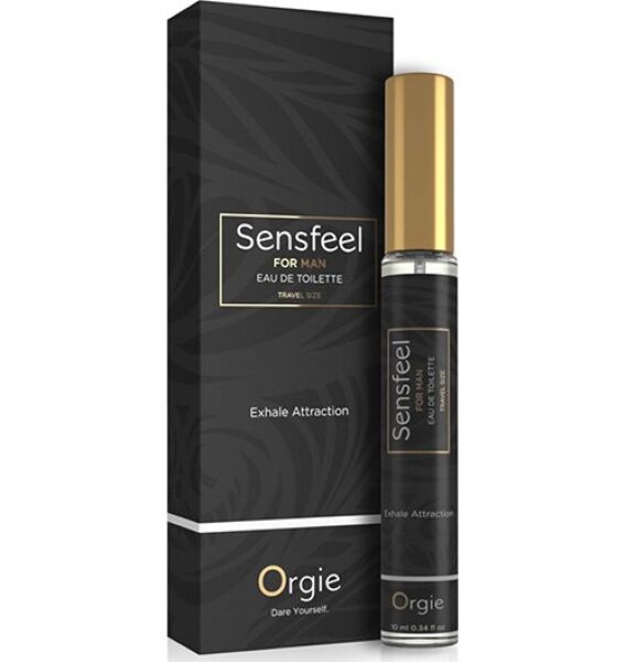 Frasco com vaporizador de Orgie Sensfeel For Man 10 ml