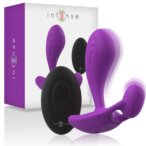 Plug anal vibratório Intense Shelly com o seu comando à distância
