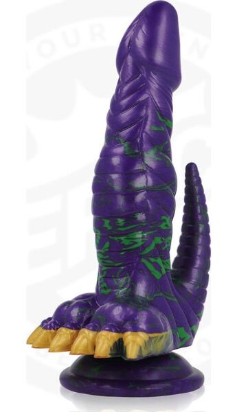 Dildo Epic Crocotta Mystic Aurora com a sua base
