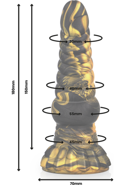 Dildo Epic Furias em silicone líquido