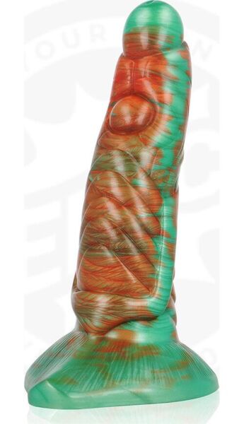 Dildo EPIC Tiryon Destello Verde, de cor verde e design de fantasia